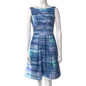 THEIA Tie-Dye Print Mini Dress